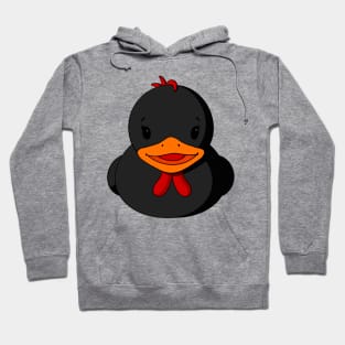 Black Chicken Rubber Duck Hoodie